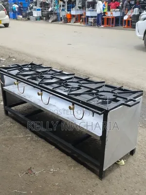 Commercial Closed Four Burner Gas Grill Jikos