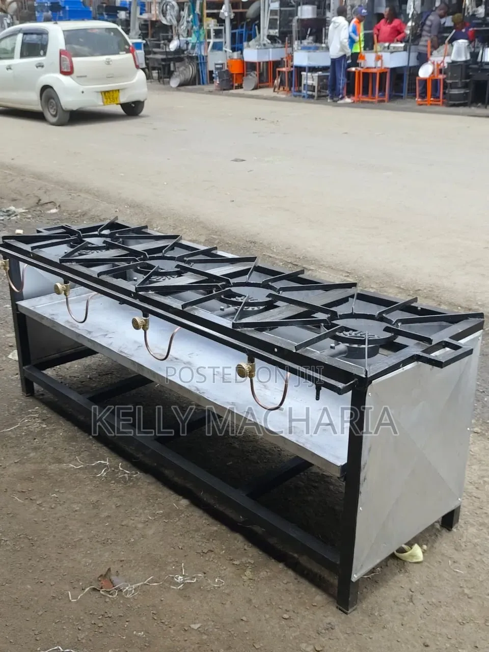 Commercial Closed Four Burner Gas Grill Jikos