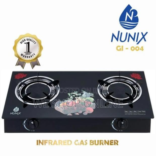 2 Burner Nunix Glass Table Top - main view