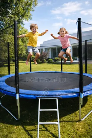 10ft Trampoline for Kids With Safety Net and Ladder