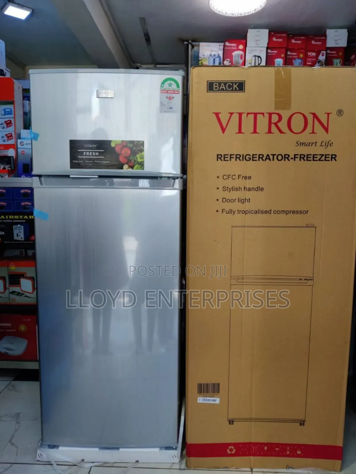 Vitron 208ltrs Double Door Fridge