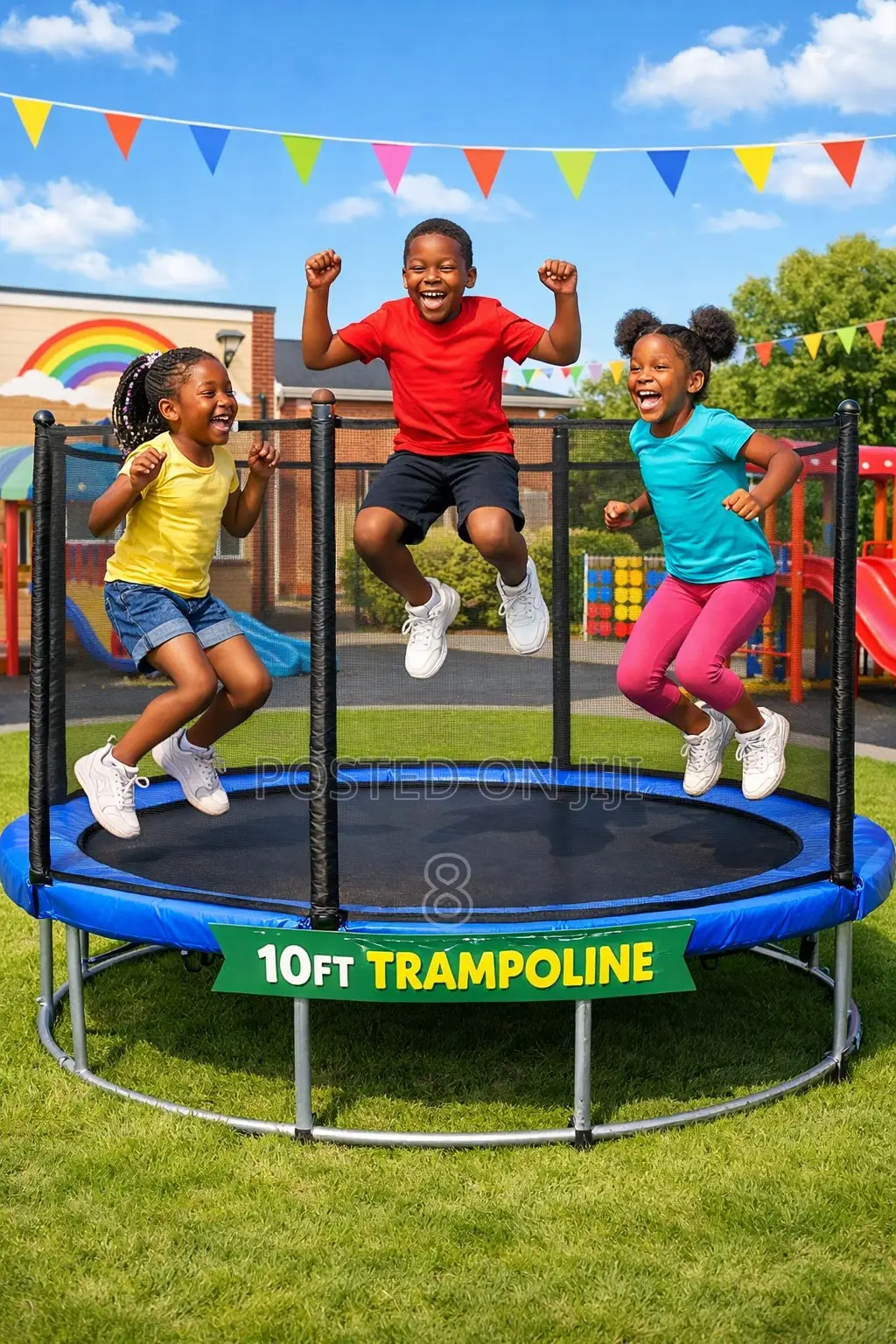 Heavy Duty 10ft Trampoline With Safety Pad