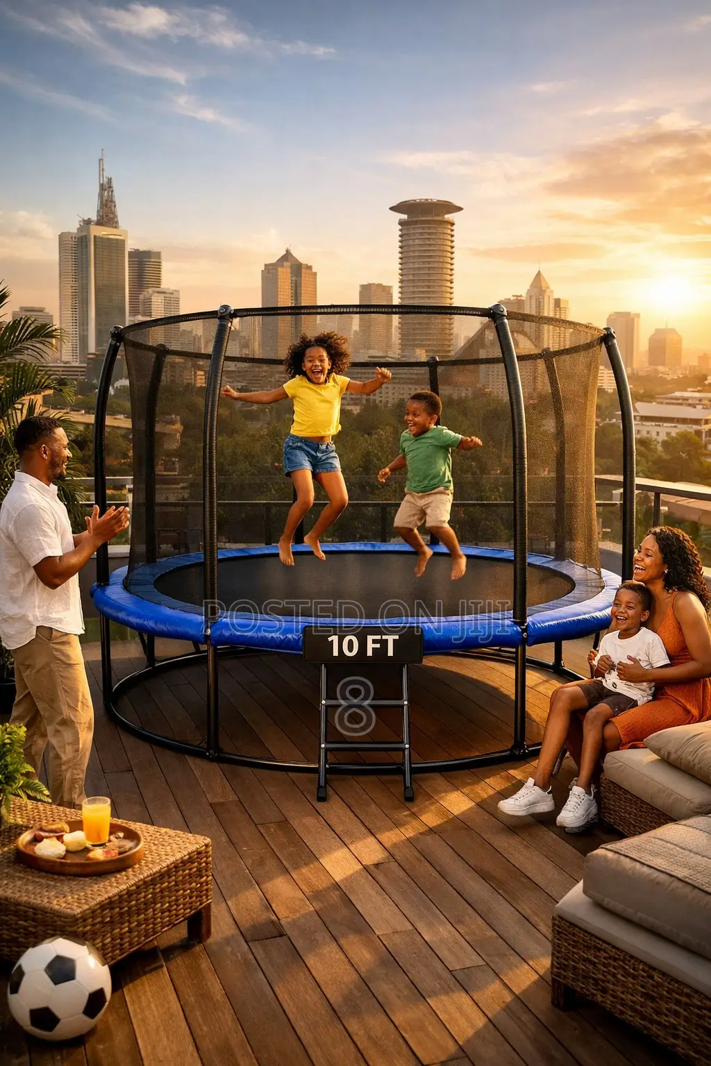 Durable 10ft Jumping Trampoline for Home Use