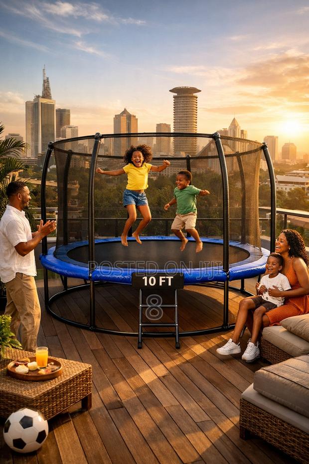 Durable 10ft Jumping Trampoline for Home Use