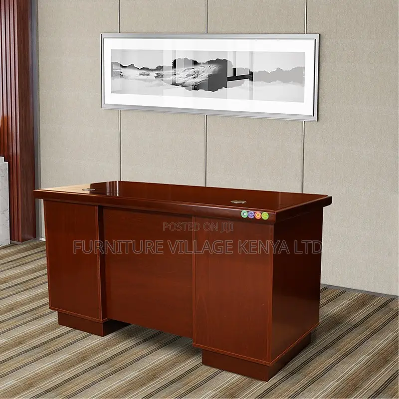 1200mm Mahogany Office Desk With Drawers