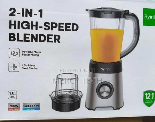 Syinix 2in1blender With Safety Lock Switch