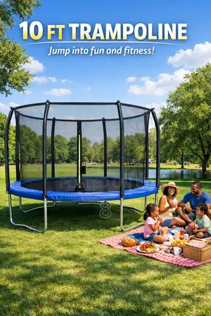 10ft Trampoline With Ladder and Safety Net