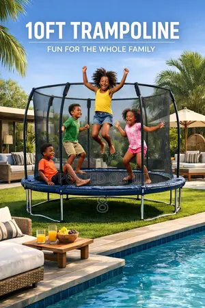 Outdoor 10ft Trampoline for Garden Fun