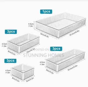 10pcs Set Acrylic Drawer Organizers