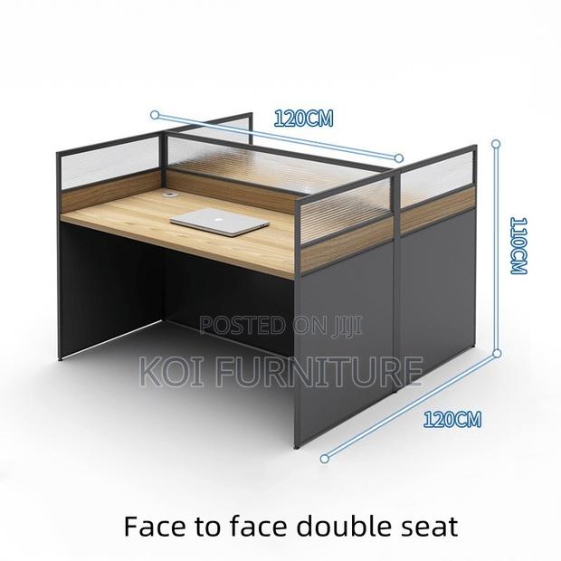Office Chairs; Two Users Functional MDF Office Workstations - thumbnail 2