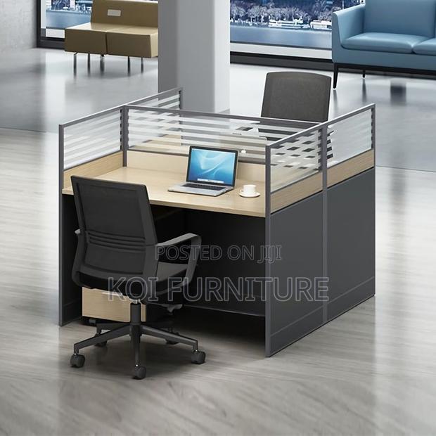 Office Chairs; Two Users Functional MDF Office Workstations - thumbnail 5