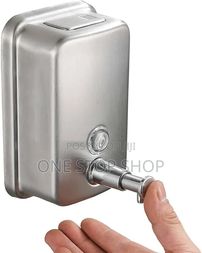 Lockable 800ml Metallic Soap Dispenser