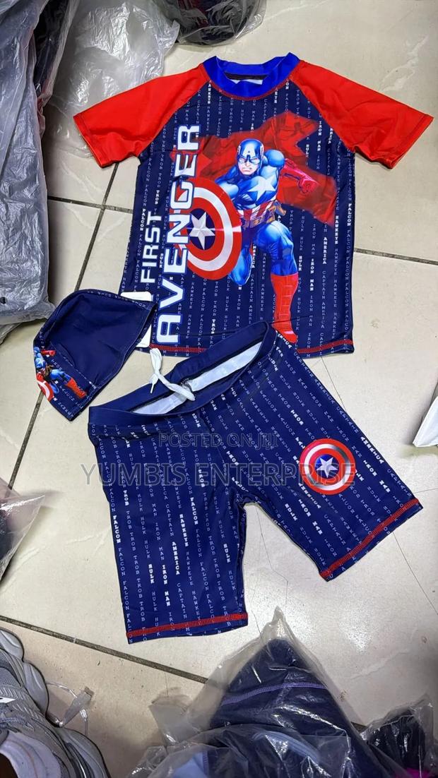 3 Pc Boys Swimming  Costumes Age 5yrs to 12yrs - thumbnail 2