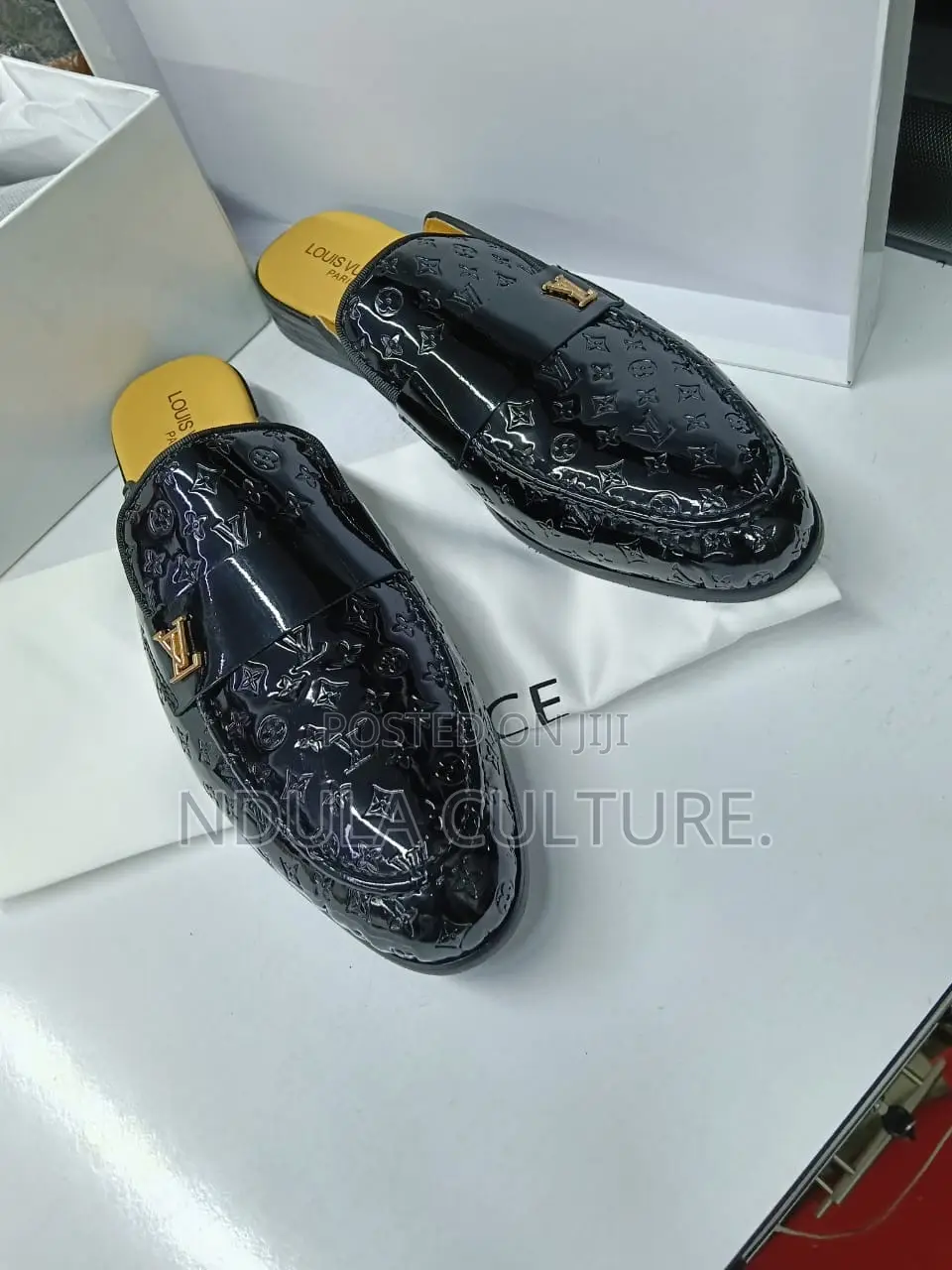 Authentic Leather John Foster Classic Mules
