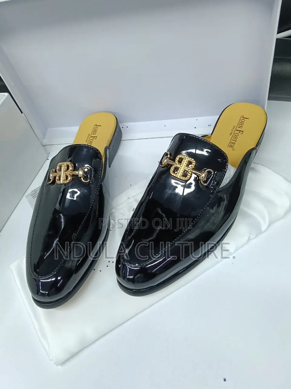 Authentic Leather John Foster Classic Mules