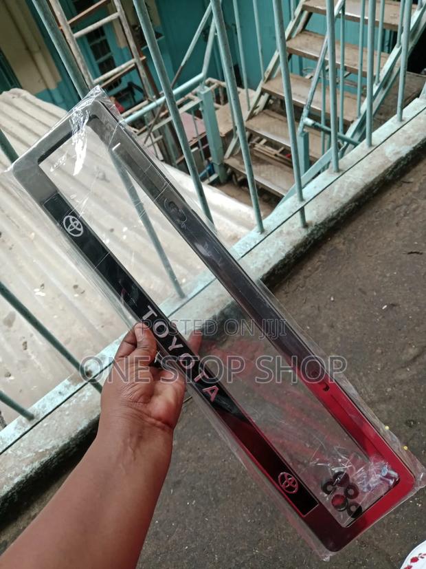 1pc Oblong Number Plate Frame