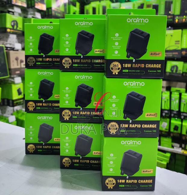 iPhone Charger Oraimo Cannon 18s Ocw-5184u+L 18w Rapid iPhone Charger