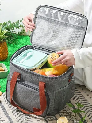 Double Compartment Insulated Lunch Bag