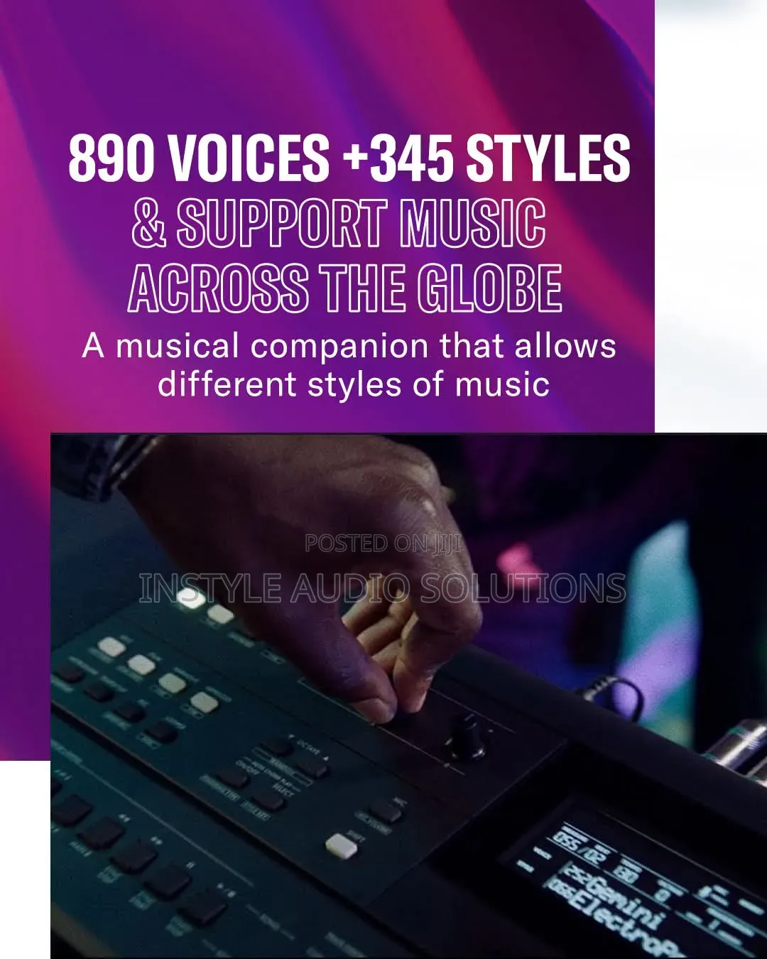 New Model PSR E 583 Yamaha Professional Keyboard Plus Power Adapter