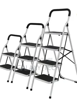 White Heavy Duty Step Ladders