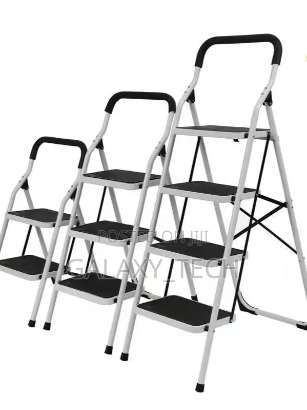 White Heavy Duty Step Ladders