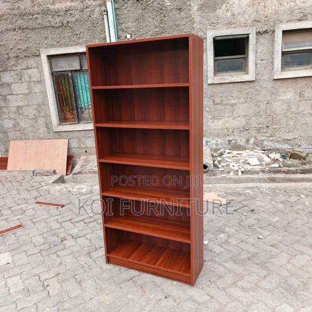 Office Bookshelf : 6-Shelf Modern Wooden Bookshelf, - thumbnail 3