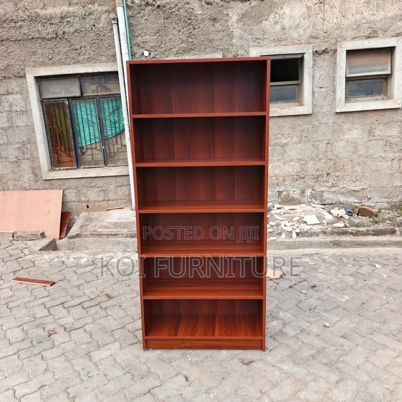 Office Bookshelf : 6-Shelf Modern Wooden Bookshelf,