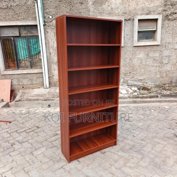 Office Bookshelf : 6-Shelf Modern Wooden Bookshelf, - thumbnail 5