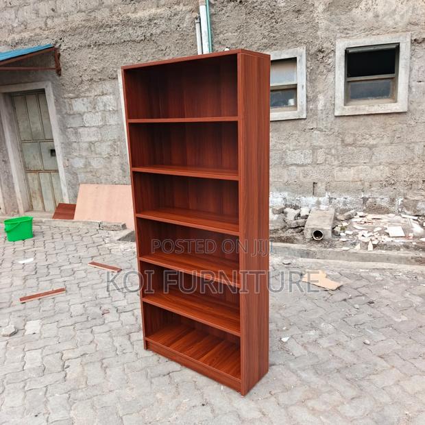 Office Bookshelf : 6-Shelf Modern Wooden Bookshelf, - thumbnail 6