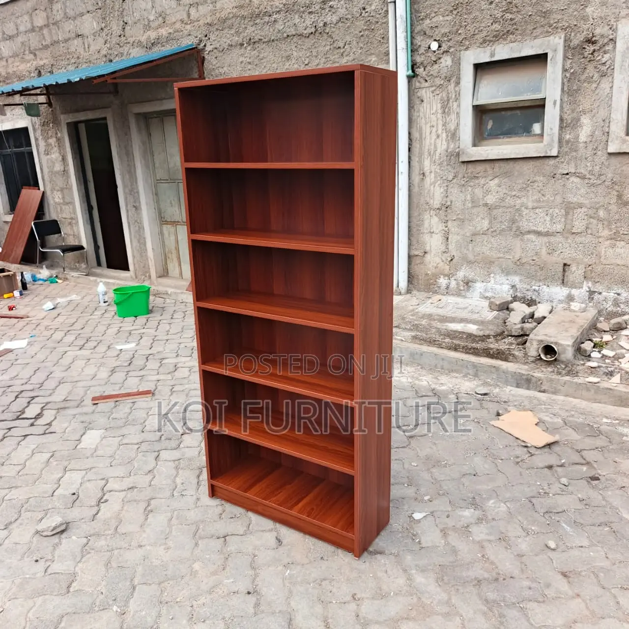 Office Bookshelf : 6-Shelf Modern Wooden Bookshelf,