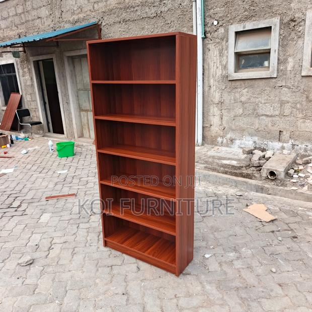 Office Bookshelf : 6-Shelf Modern Wooden Bookshelf, - thumbnail 8