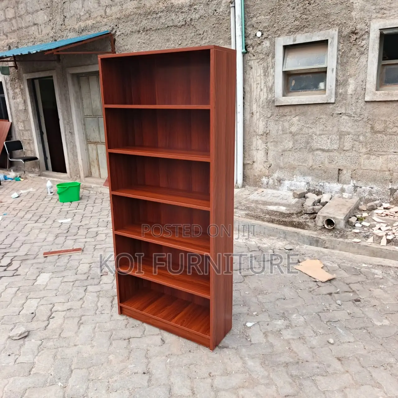 Office Bookshelf : 6-Shelf Modern Wooden Bookshelf,
