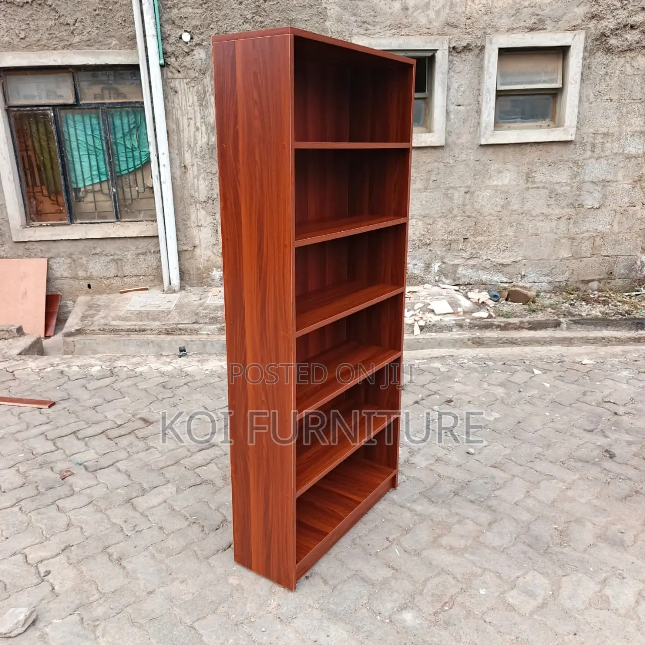 Office Bookshelf : 6-Shelf Modern Wooden Bookshelf,