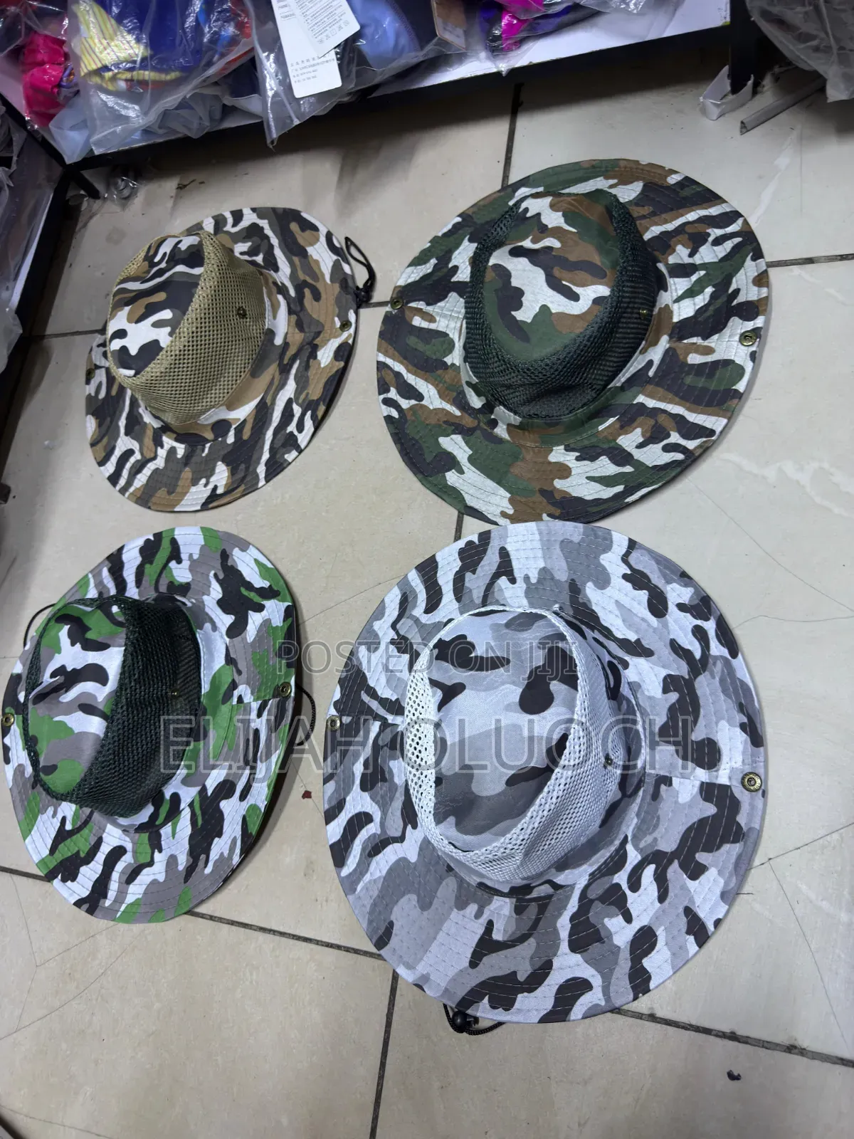 Wide Brim Camouflage Mesh Boonie/Safari Hats