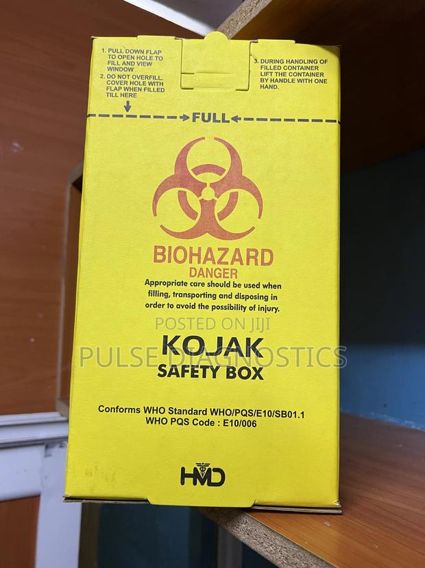 Safety Box| Biohazard Sharps Container| Medical Waste Safety Box| 5l