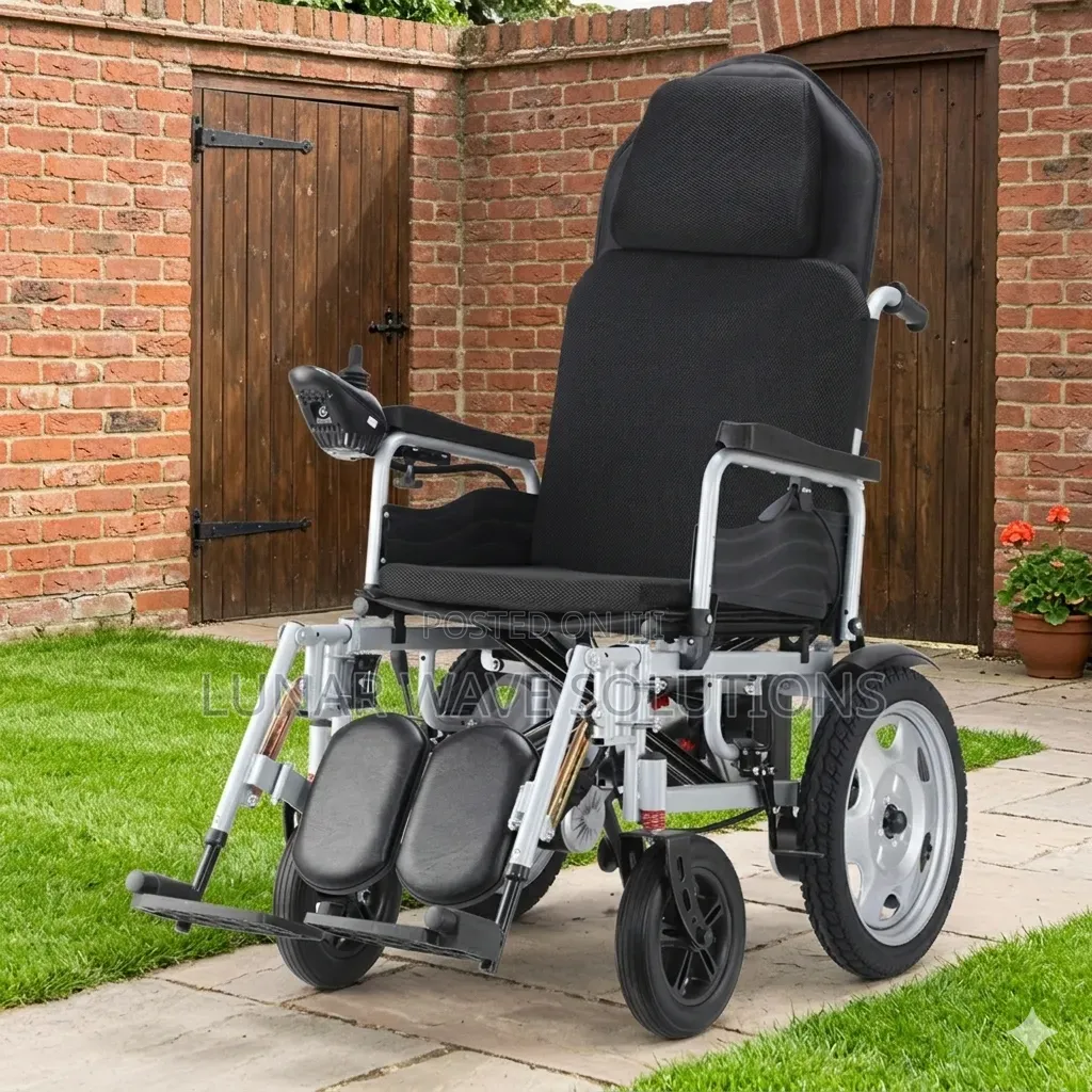 Foldable, Reclining Electric Power Wheelchair