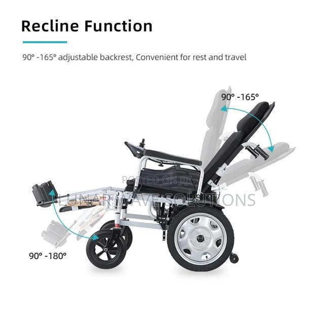 Foldable, Reclining Electric Power Wheelchair - thumbnail 2