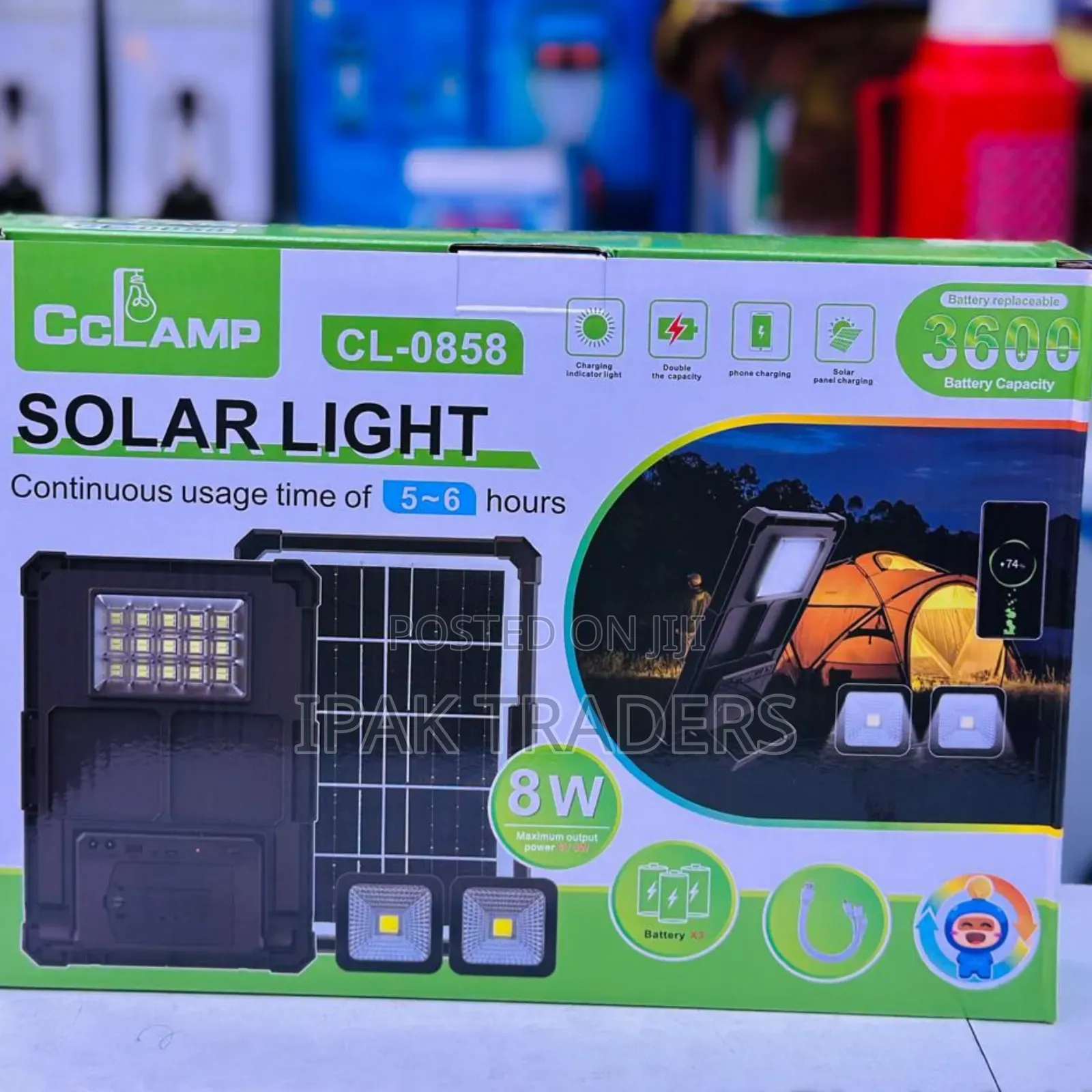 Cclamp Cl-0858 Solar Light 8w Lighting System