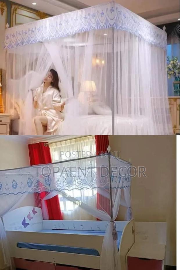 Kids Bed Net 4 Stand White ,No Bites Mosquito Nets - main view