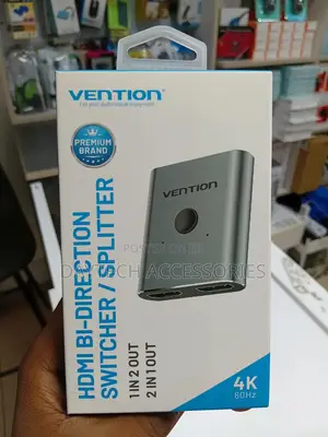 This Is a Vention 2-Port Hdmi Bi-Direction Switcher (Model: Afuh0).