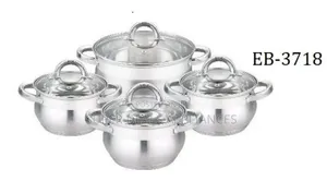 8pcs Edenberg Stainless Steel Cookware Set