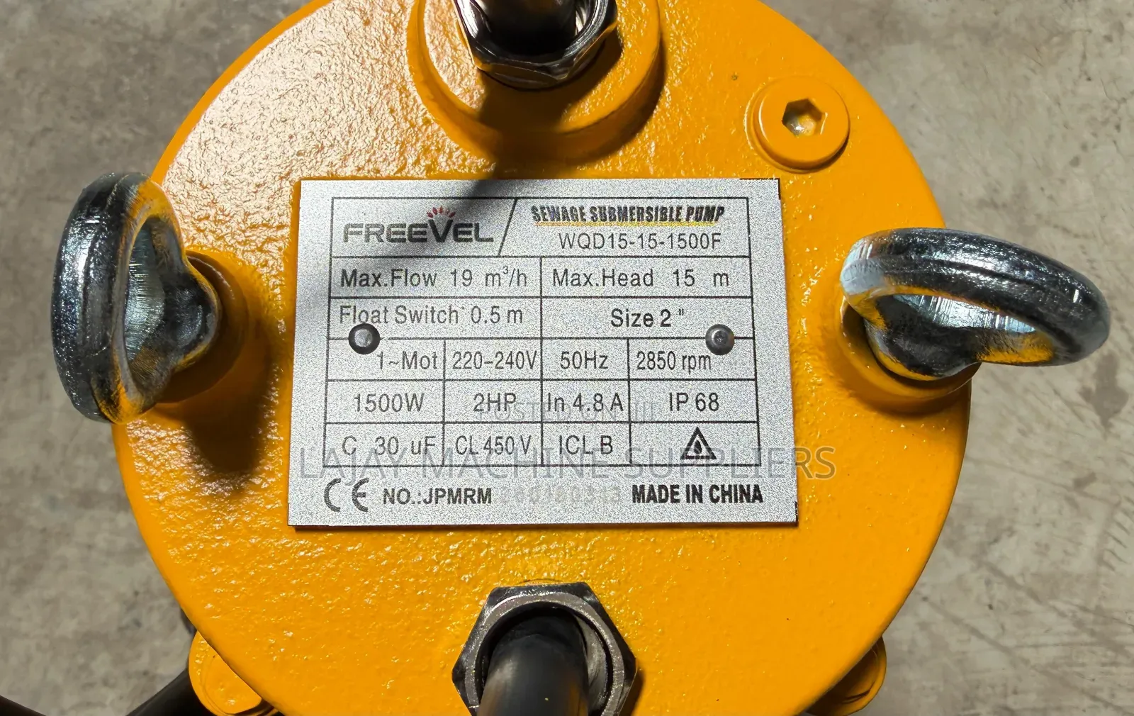 Freevee Electric Sewage Pump 15m 2 Inches