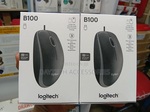 Logitech B100 Wired Mouse for Computer and Laptop - thumbnail 2