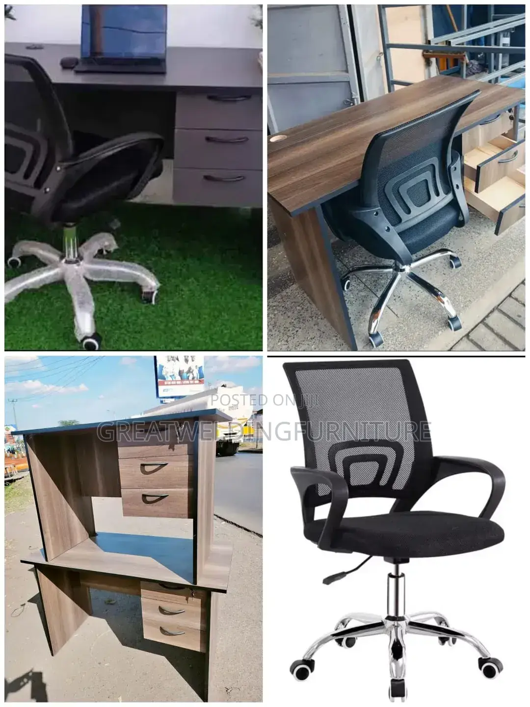Black Ergonomic Office Mesh Chair With A Lockable Office Drawers Zda