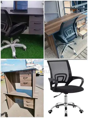 Black Ergonomic Office Mesh Chair With A Lockable Office Drawers Zda