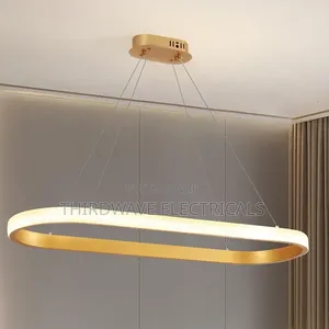 Vintage Golden Oval Led Chandelier Light Hv5