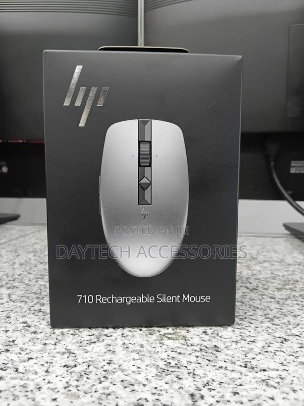 Wireless Bluetooh Hp 710 Rechargeable Mouse - Silver - thumbnail 2