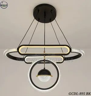 Modern Led Elegant Stylish Tricolor Chandelier Light.