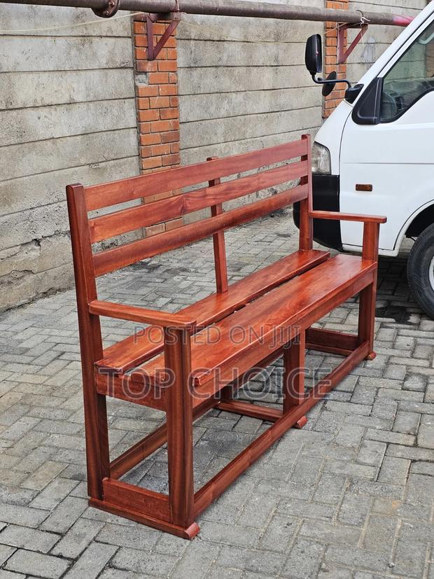 Hardwood Mahogany Waiting Bench