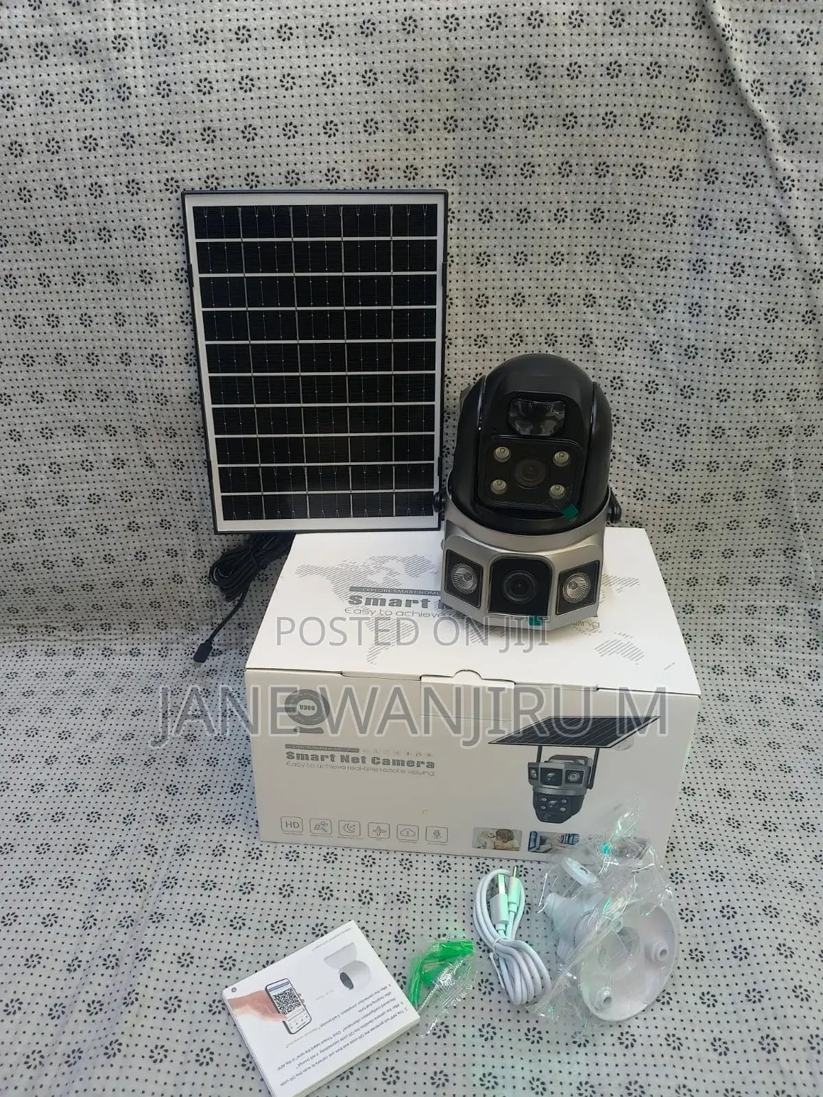 Solar Camera Outdoor Dual Lens Wifi Wireless